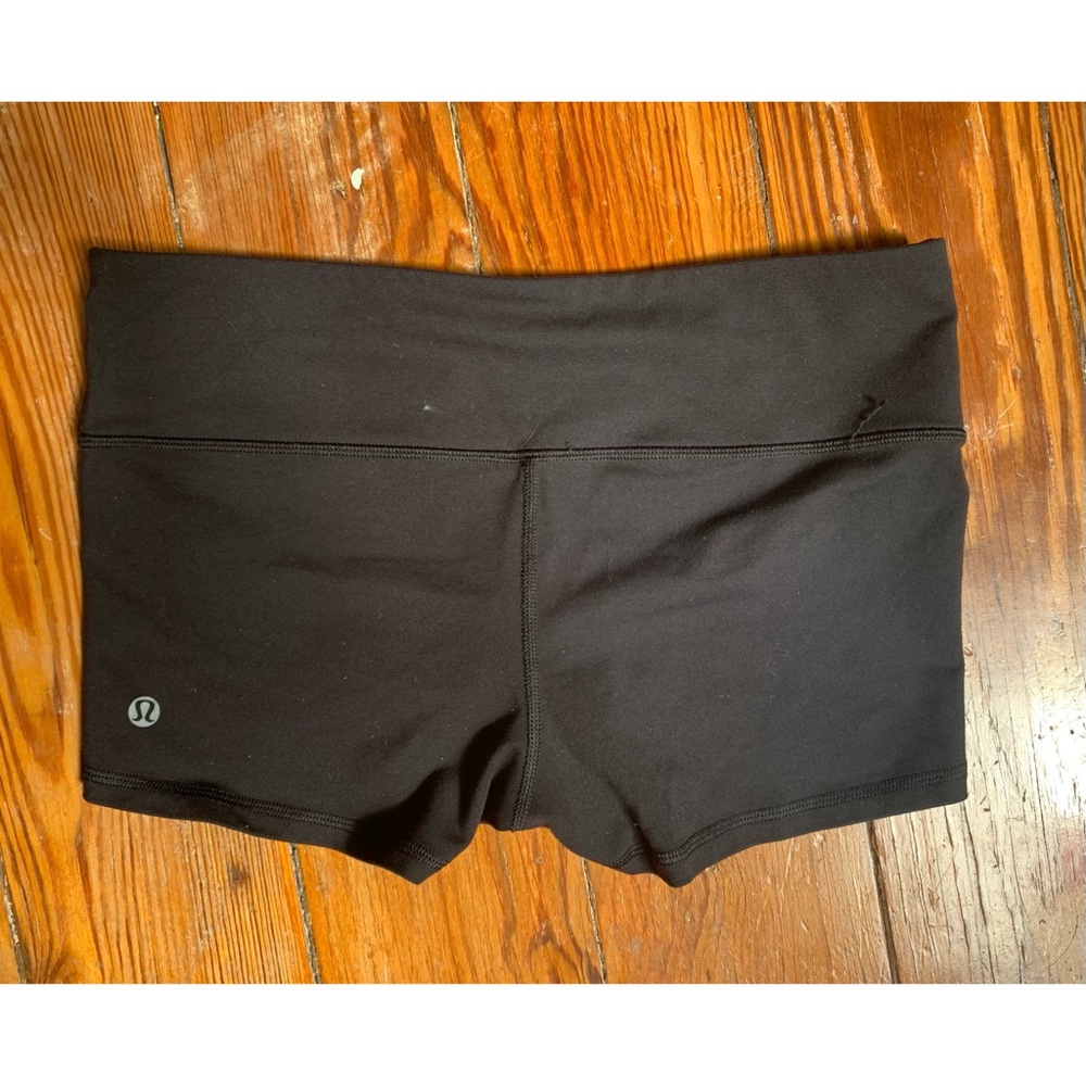 Black Lululemon shorts spandex shorts